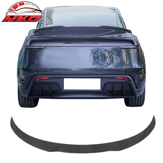 25-26 Tesla Model Y Juniper Trunk Spoiler Carbon Fiber Print Rear Wing Trim | Wholesale