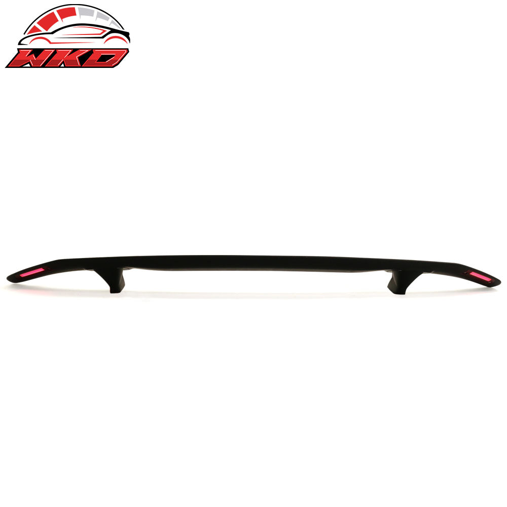 Universal Fitment Rear Trunk Spoiler Deck Wing With 2 Post&LED Turn Signal Light | Wholesale