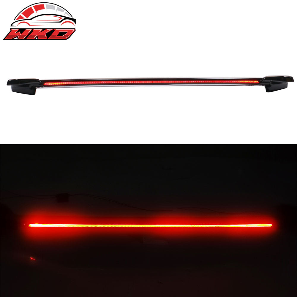 Wholesale 16-21 Honda Civic Long LED Rear Trunk Spoiler Matte Black ABS