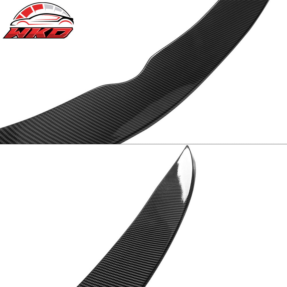 Fits 16-18 Toyota Rav4 IKON Add-on Trunk Spoiler Middle Lip - Carbon Fiber Print