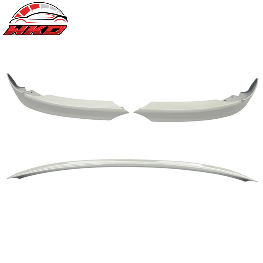 2006-08 BMW E90 Trunk Spoiler + Front Splitter Painted #300 Alpine White III | Wholesale
