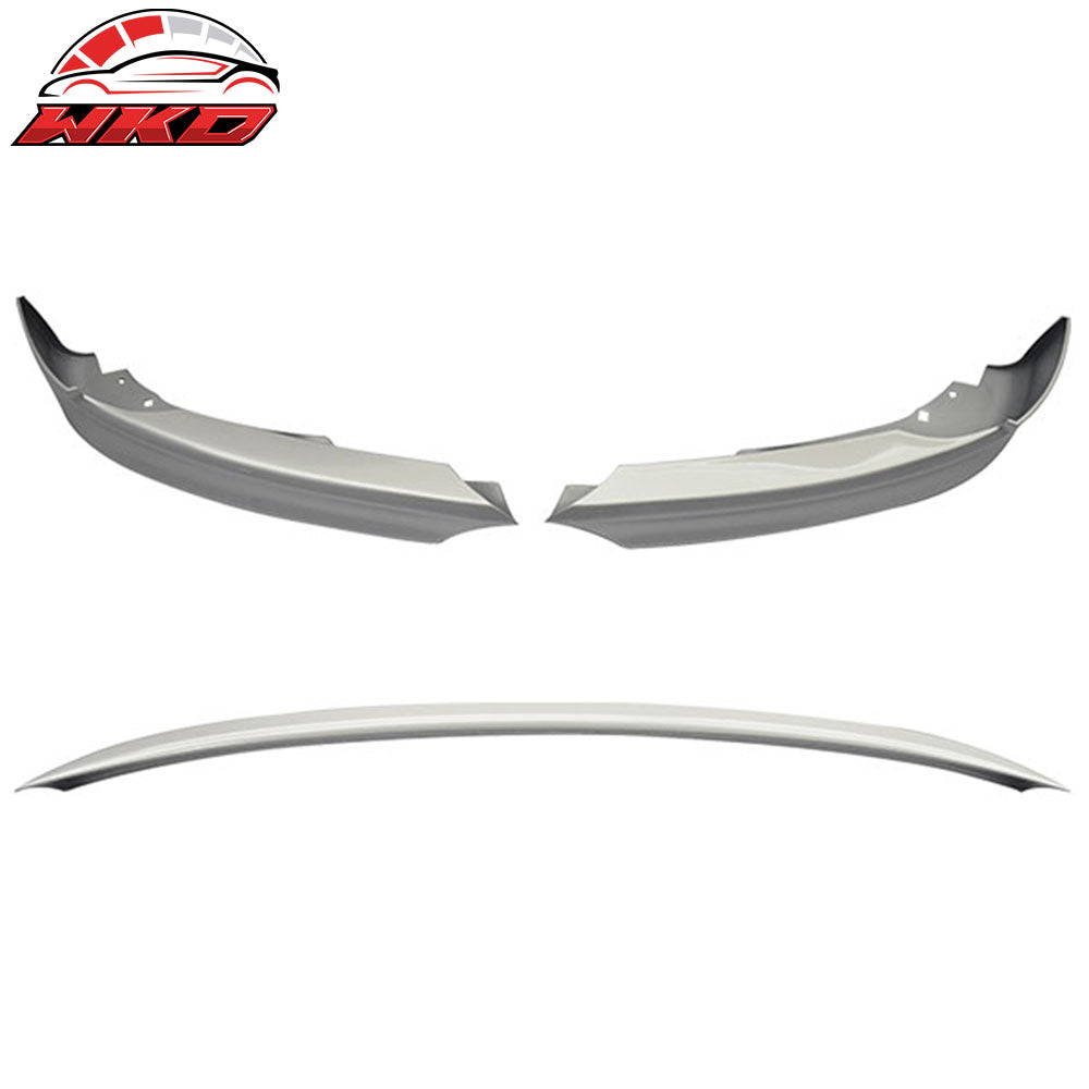 2006-08 BMW E90 Trunk Spoiler + Front Splitters Painted #354 Titanium Silver | Wholesale