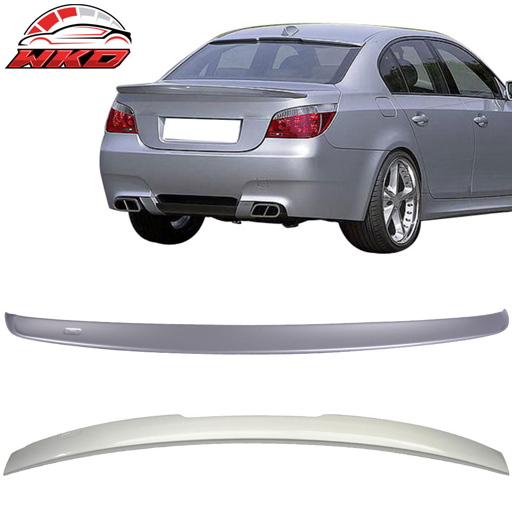 Fits 04-10 BMW E60 5 Series AC Trunk + Roof Spoiler Painted #354 Titanium Silver