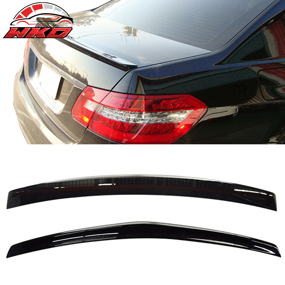 Fits 10-16 Benz W212 Sedan AMG Trunk Spoiler + OE Roof Wing Painted #040 Black