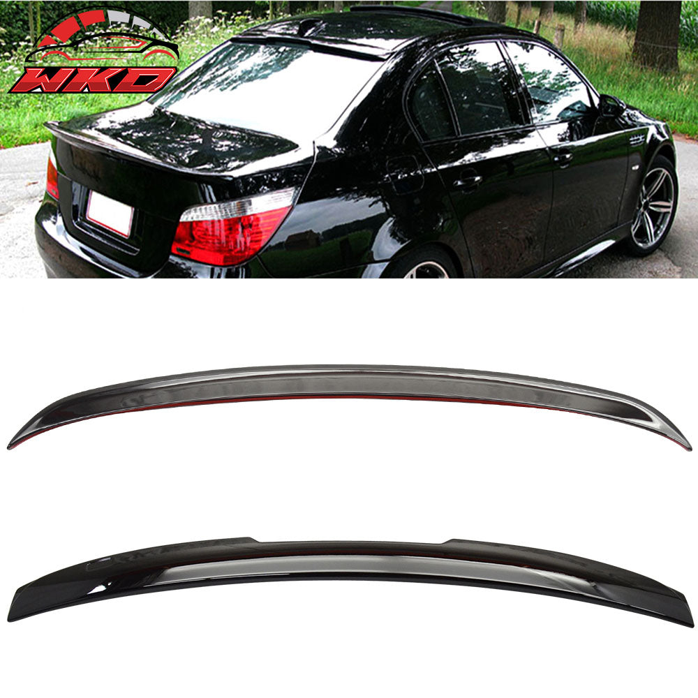 Fits 04-10 BMW E60 Sedan AC Trunk Spoiler & Roof Wing Paint #475 Black Sapphire