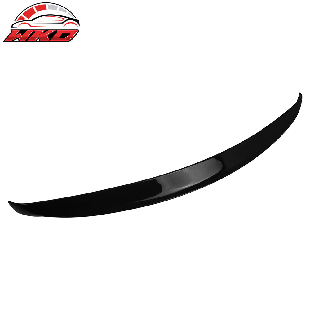 Fits 07-13 W221 Sedan AMG Trunk Spoiler & L Type Roof Wing Painted #040 Black