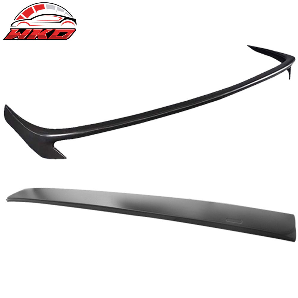 Fits 02-05 BMW E65 7-Series AC Style Trunk Spoiler PU + Roof Spoiler Unpainted