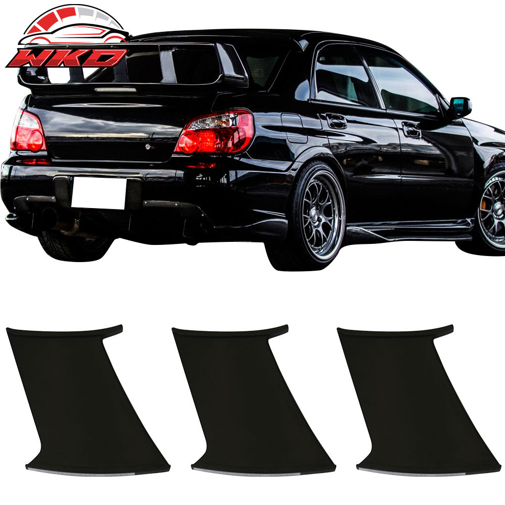 Fits 02-07 Subaru Impreza WRX STI Trunk Spoiler Wing Support Stabilizer ABS 3PCS