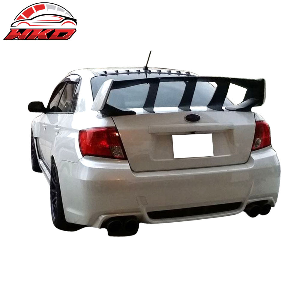 Fits 08-14 Impreza WRX & 08-11 Subaru Impreza Trunk Spoiler Wing Stabilizer 3PCS