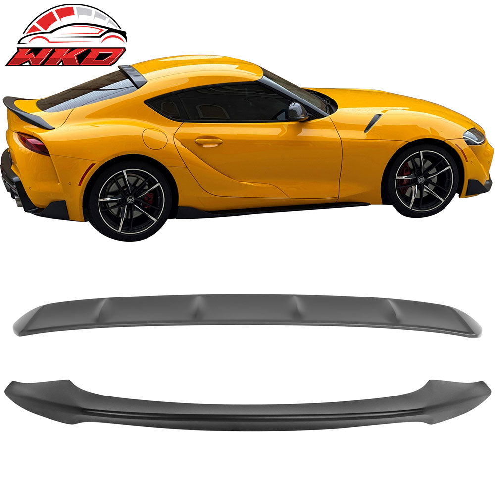 Fits 20-25 Toyota GR Supra J29 TRD Trunk Spoiler + V2 Roof Spoiler Matte Black