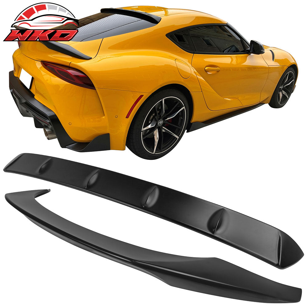 Fits 20-25 Toyota GR Supra 5th MK5 TRD Trunk Spoiler + V2 Roof Spoiler Unpainted