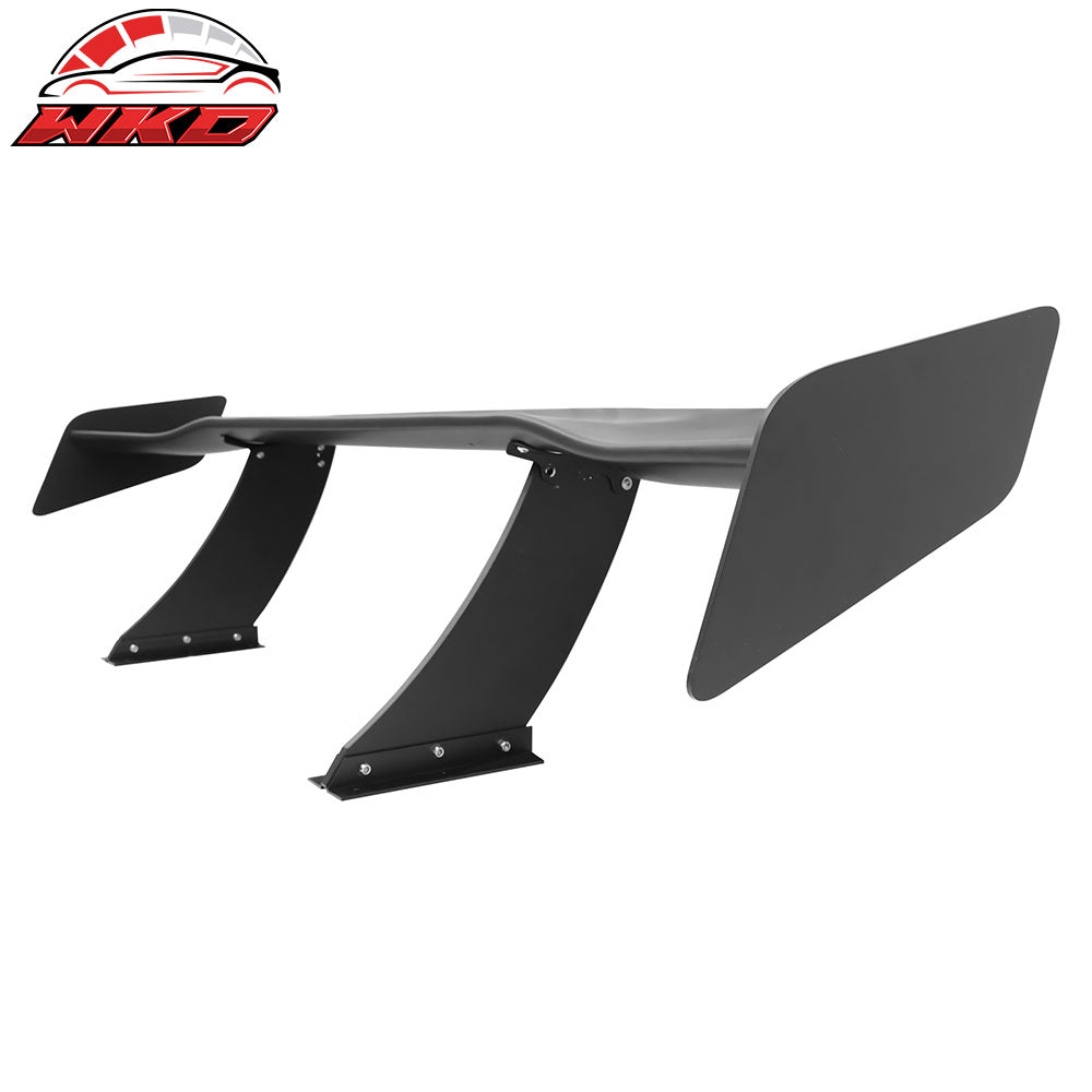 Universal 57" GT Trunk Spoiler Adjustable Rear Racing Wing (V4A Leg + V4D Plate)