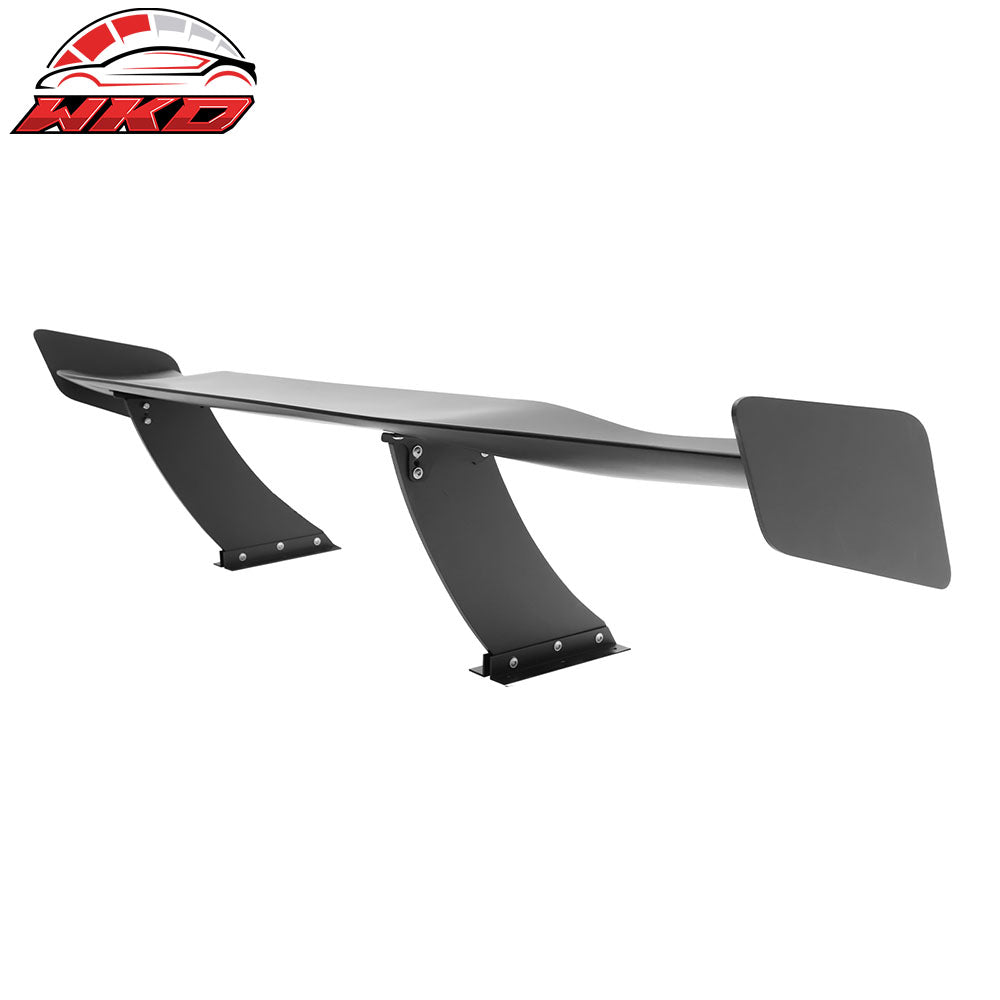Universal 57" GT Trunk Spoiler Adjustable Rear Racing Wing (V4A Leg + V4D Plate)