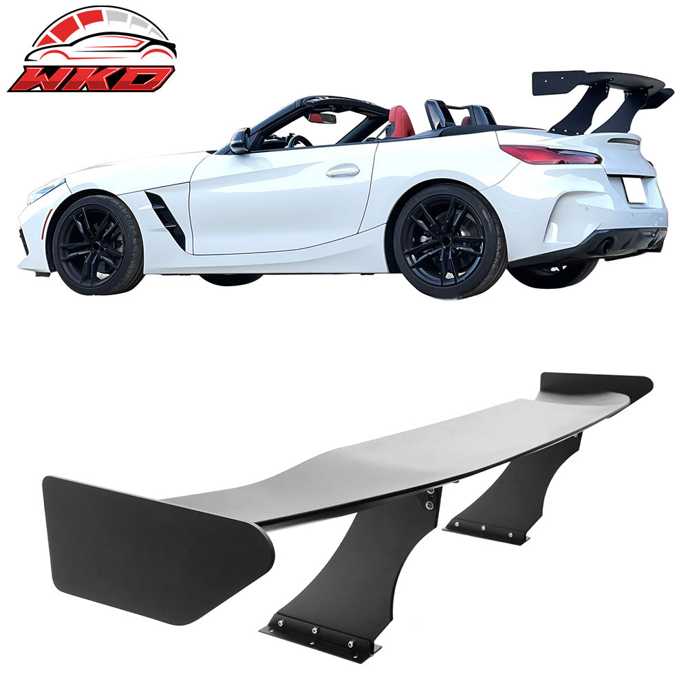 Universal 57" GT Trunk Spoiler Adjustable Rear Racing Wing (V4B Leg + V4A Plate)