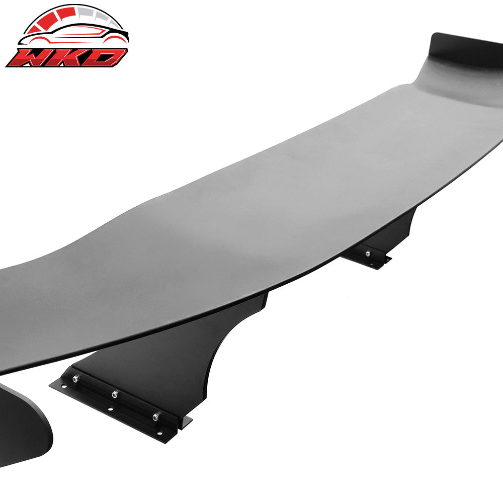 Universal 57" GT Trunk Spoiler Adjustable Rear Racing Wing (V4B Leg + V4A Plate)
