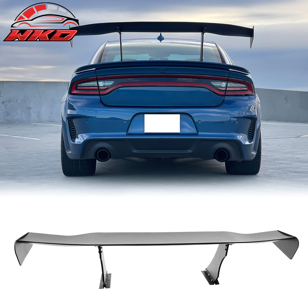 Universal 57" GT Trunk Spoiler Adjustable Rear Racing Wing (V4B Leg + V4C Plate)