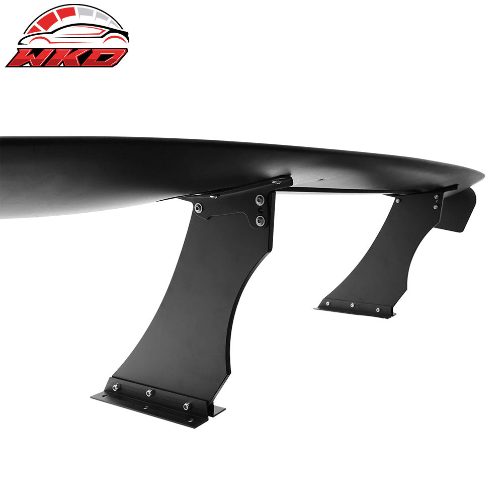 Universal 57" GT Trunk Spoiler Adjustable Rear Racing Wing (V4B Leg + V4C Plate)