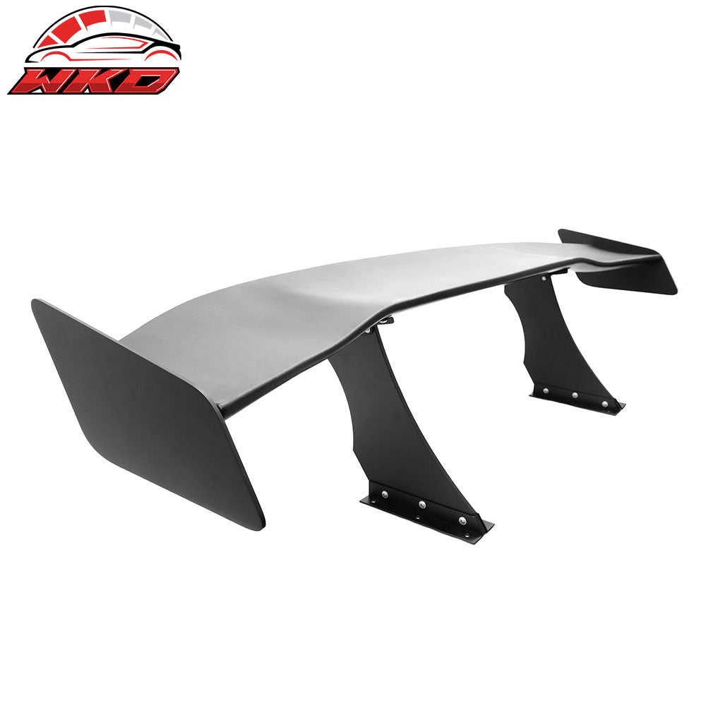 Universal 57" GT Trunk Spoiler Adjustable Rear Racing Wing (V4B Leg + V4D Plate)