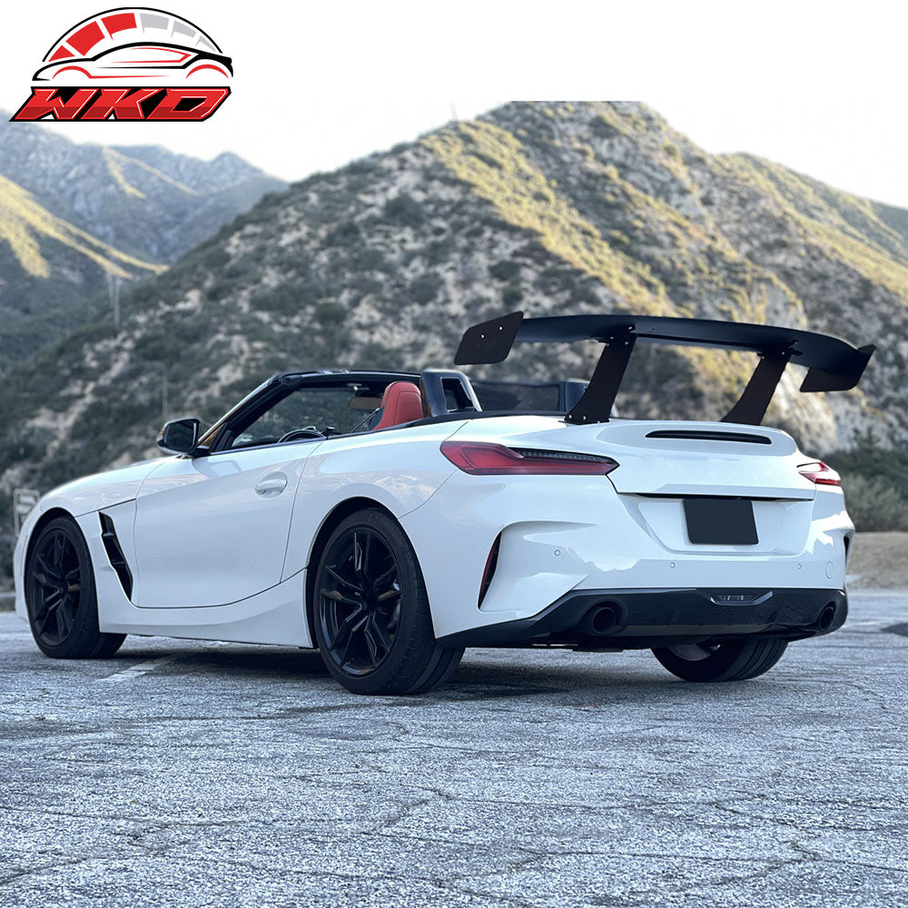 Universal 57" GT Trunk Spoiler Adjustable Rear Racing Wing (V4C Leg + V4D Plate)