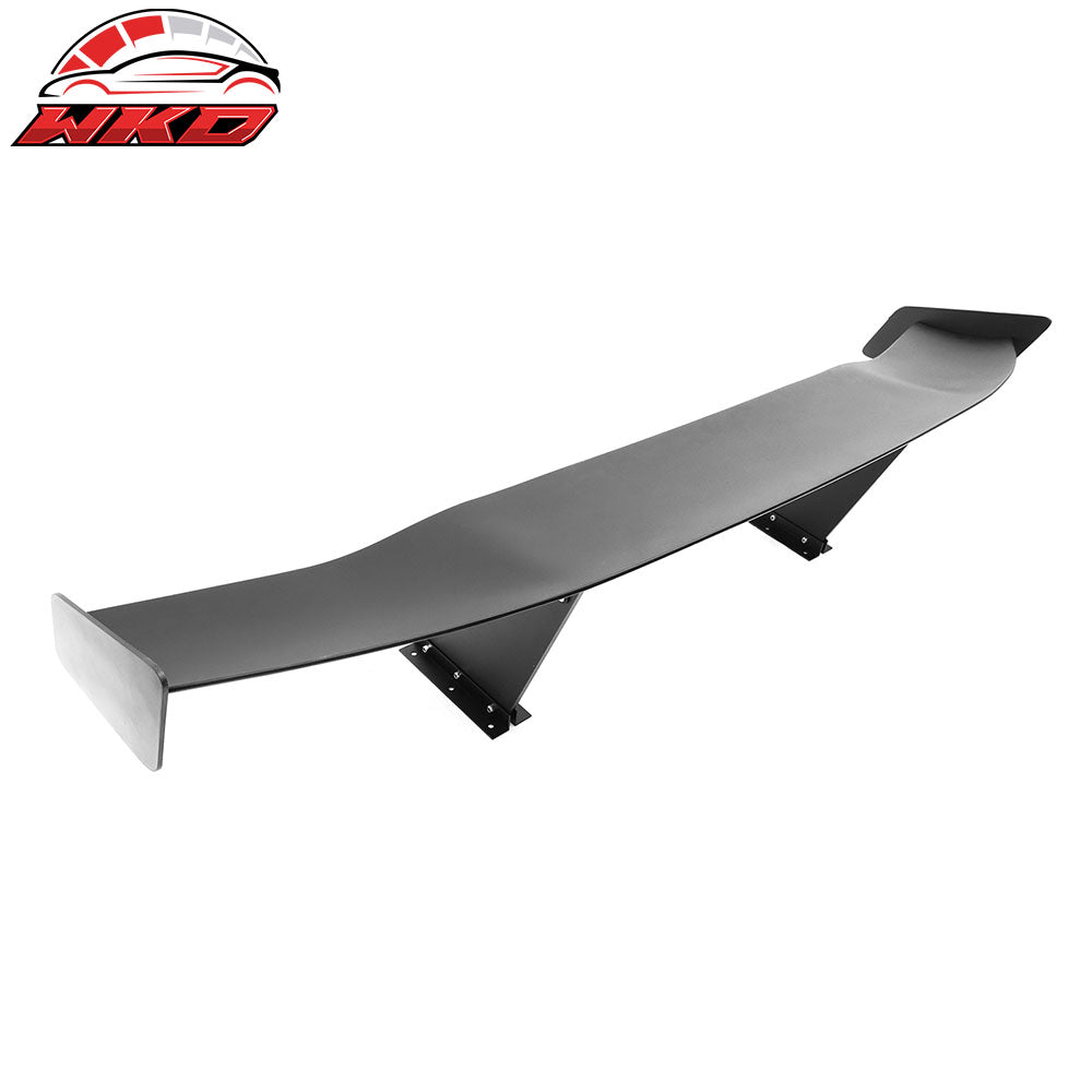 Universal 57" GT Trunk Spoiler Adjustable Rear Racing Wing (V4C Leg + V4D Plate)