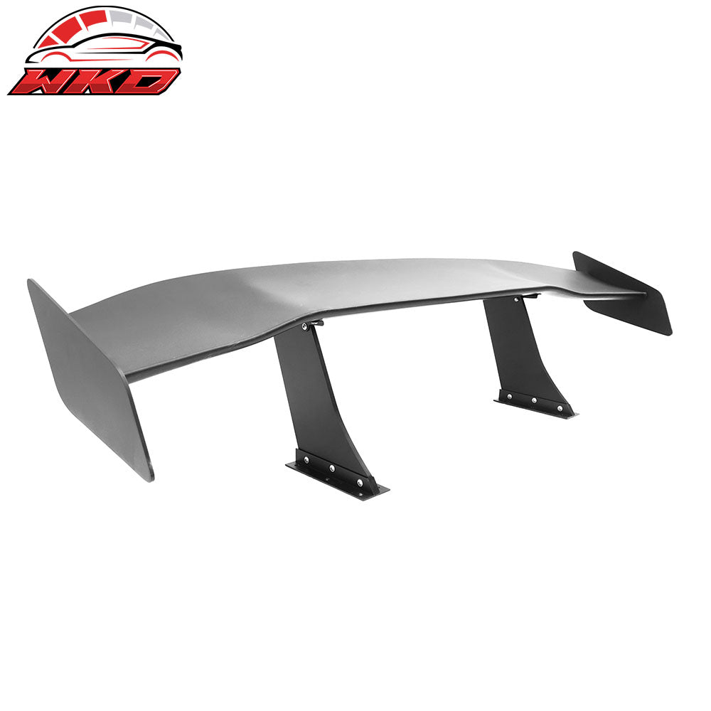 Universal 57" GT Trunk Spoiler Adjustable Rear Racing Wing (V4C Leg + V4D Plate)