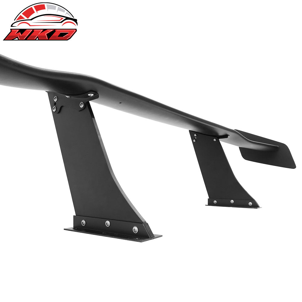 Universal 57" GT Trunk Spoiler Adjustable Rear Racing Wing (V4C Leg + V4D Plate)