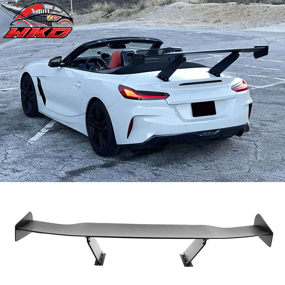 Universal 57" GT Trunk Spoiler Adjustable Rear Racing Wing (V4D Leg + V4C Plate)