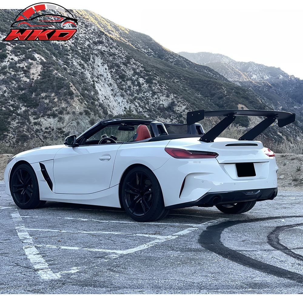 Universal 57" GT Trunk Spoiler Adjustable Rear Racing Wing (V4D Leg + V4C Plate)