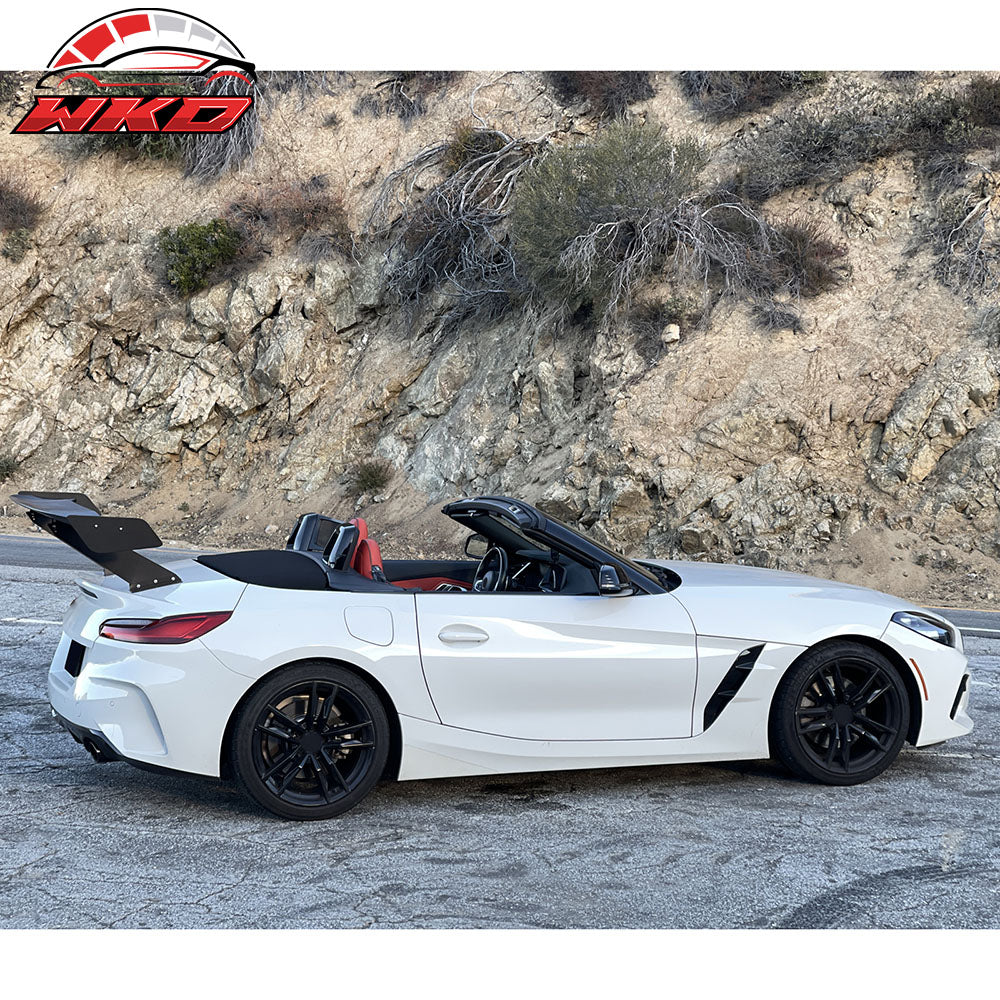 Universal 57" GT Trunk Spoiler Adjustable Rear Racing Wing (V4D Leg + V4D Plate)