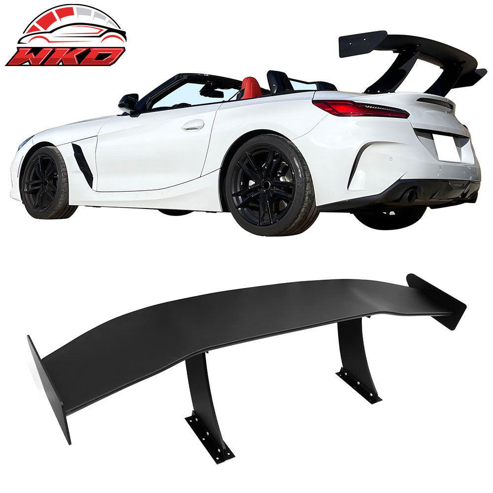 Universal 61" GT Trunk Spoiler Adjustable Rear Racing Wing (V4A Leg + V4A Plate)