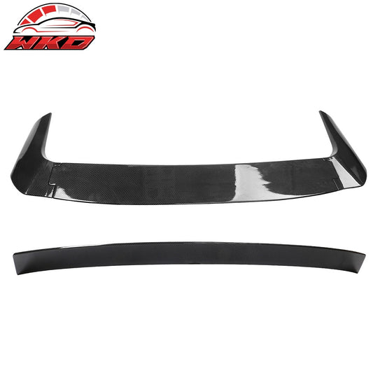 2022-24?Hyundai Ioniq 5 Trunk Spoiler + Roof Spoiler Carbon Fiber Print ABS | Wholesale - Wikond Auto