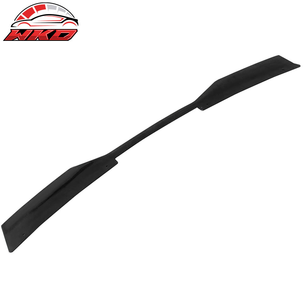 Fits 24-26 Ford Mustang Dark Horse Gloss Black Trunk Spoiler W/ Gurney Glap ABS
