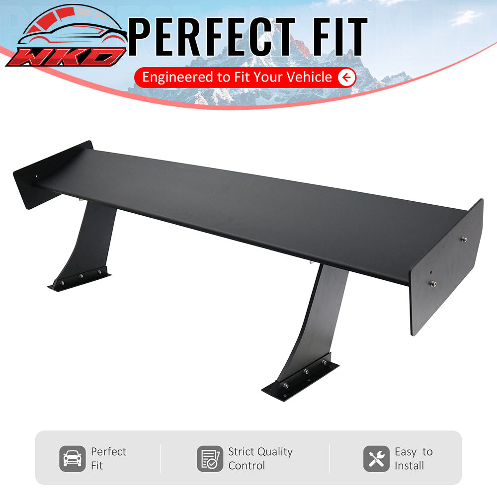 Universal 61" GTC250 Style Trunk Spoiler Rear Racing Wing (V4C Leg + Side Plate)