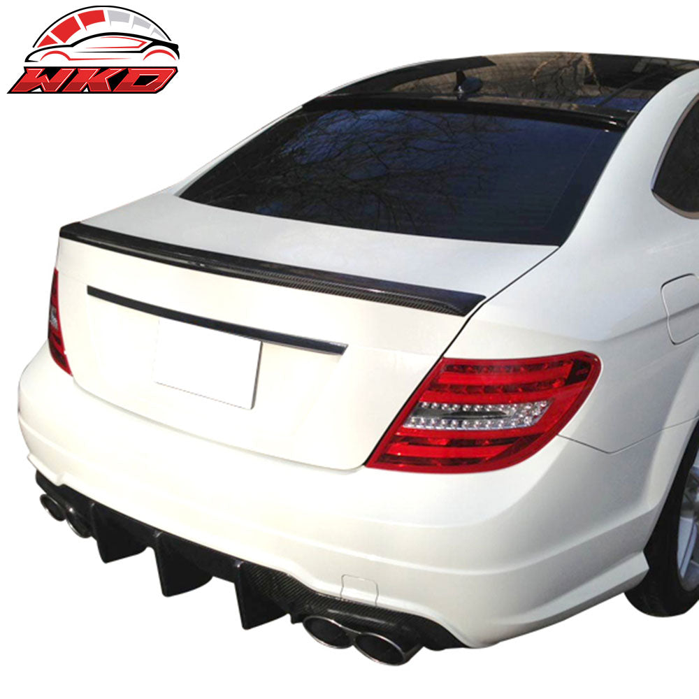 Closeout! Fits 12-15 Benz C-Class W204 C204 AMG Style Trunk Spoiler Carbon Fiber