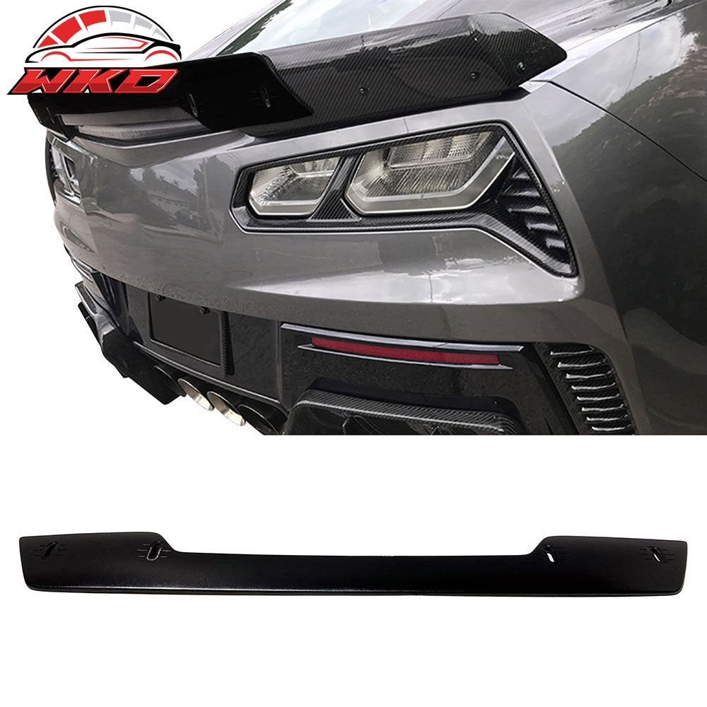 Fits 14-19 Chevy Corvette C7 Rear Decklid Trunk Spoiler Gurney Flap Wicker Bill