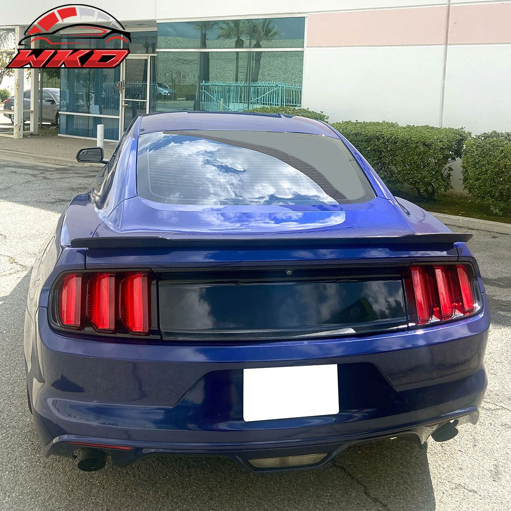 Fits 15-23 Ford Mustang MDA R Style Rear Tail Trunk Spoiler Wing PU - Unpainted