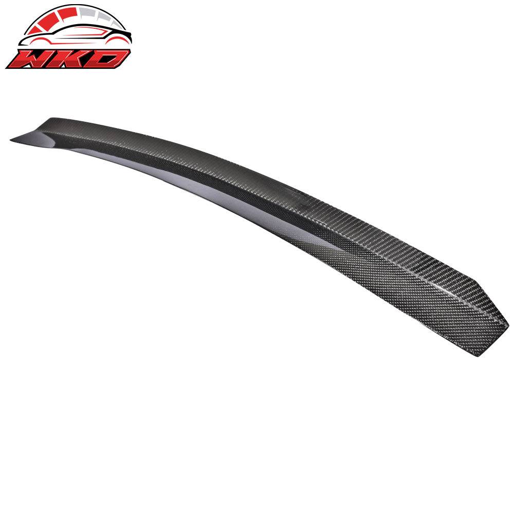 Fits 08-14 WRX STi Top Gurney Flap Add-On Carbon Fiber (CF) Trunk Spoiler Wing