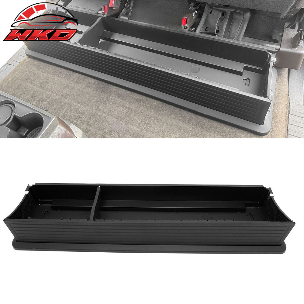 For 15-25 Ford F-150 F-250 F-350 F-450 Crew Cab Under Seat Organizer Storage Box