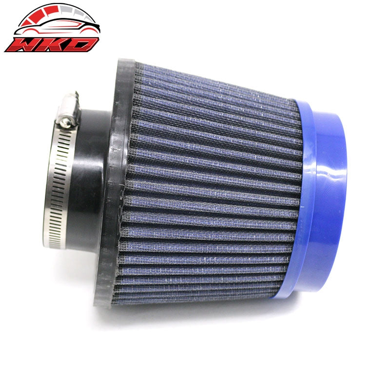 Universal 3"/76mm High Flow Inlet Dry Filter Cold Air Intake Cone Replacement