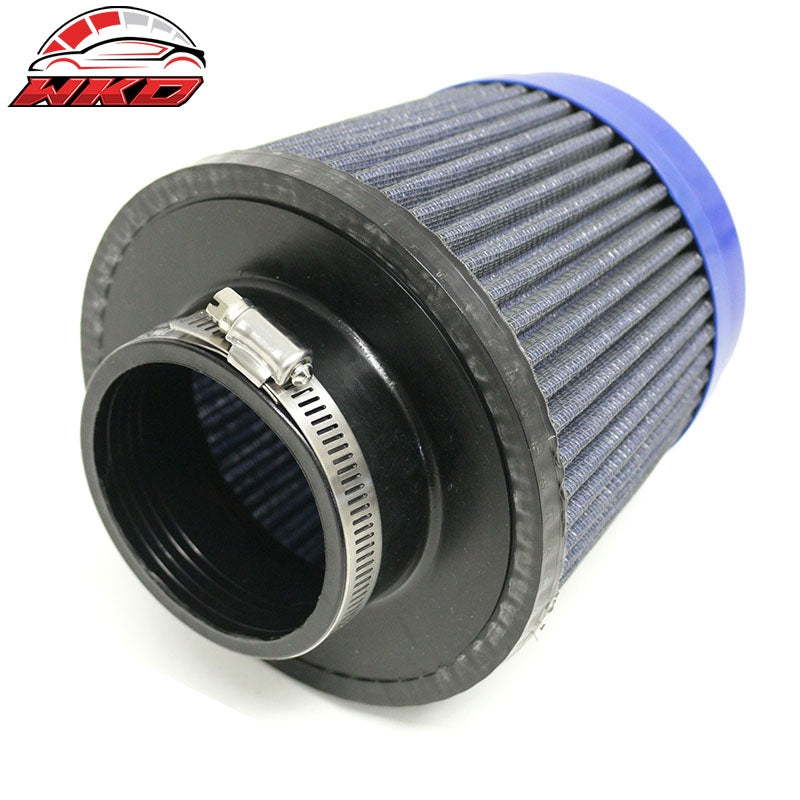 Universal 3"/76mm High Flow Inlet Dry Filter Cold Air Intake Cone Replacement