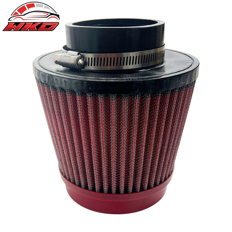 Wholesale Universal 3" 76mm High Flow Inlet Dry Filter Cold Air Intake Cone Replacement