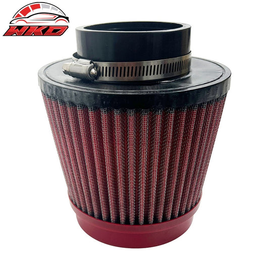 Wholesale Universal 3" 76mm High Flow Inlet Dry Filter Cold Air Intake Cone Replacement - Wikond Auto