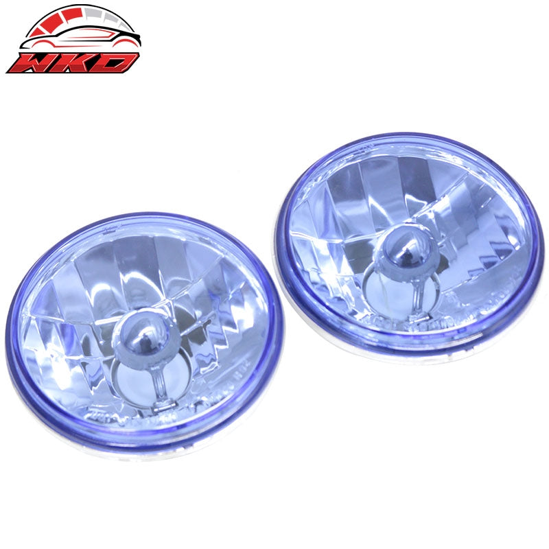 Wholesale Universal 5" Head Lights Blue Lamps Cover for H4 12V 55/60W Bulb 2PCS Set
