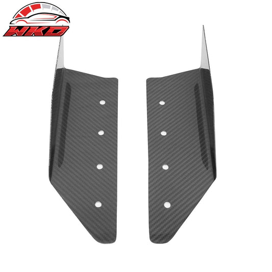 Wholesale Universal Angle Style Black Side Skirts Rocker Panel Extension Dry Carbon Fiber - Wikond Auto