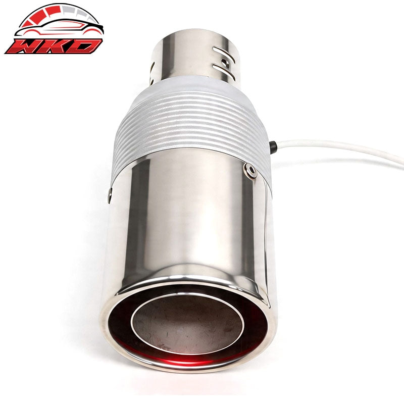 Wholesale Universal Auto Car Rear Exhaust Pipe Tail Muffler Tip Round Single Outlet Chrome