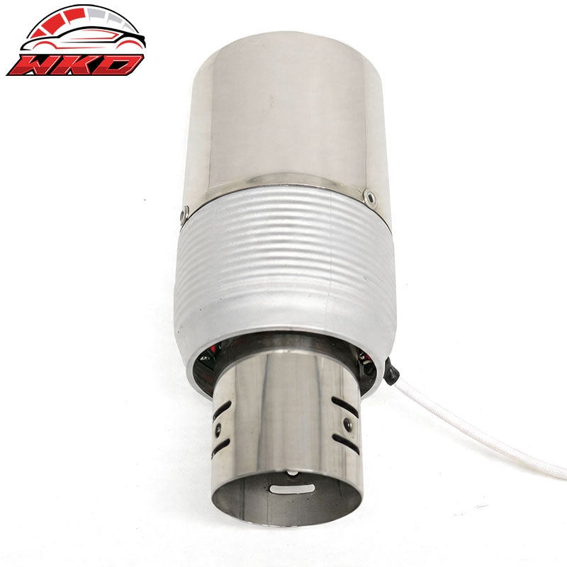 Universal Auto Car Rear Exhaust Pipe Tail Muffler Tip Round Single Outlet Chrome