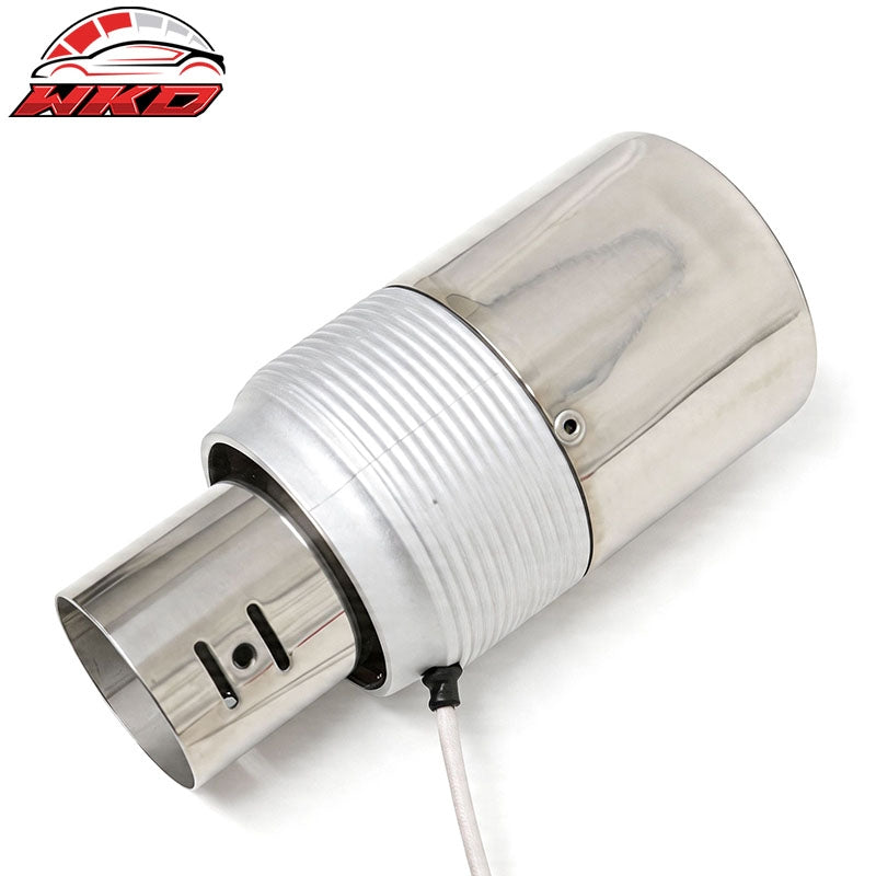 Universal Auto Car Rear Exhaust Pipe Tail Muffler Tip Round Single Outlet Chrome