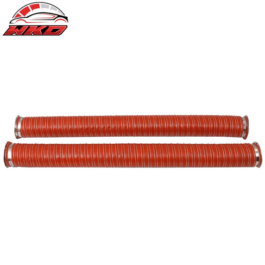 Wholesale Universal Brake Cooling Dual Layer Insulation Hose W/ Flange 3.5 Inch 2 Pc