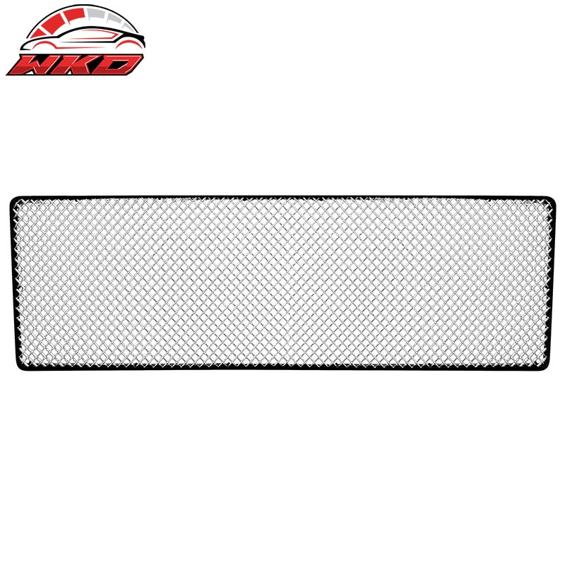 Wholesale Universal Chrome Woven Mesh Lock Crimp Style Front Bumper Grille Stainless Steel