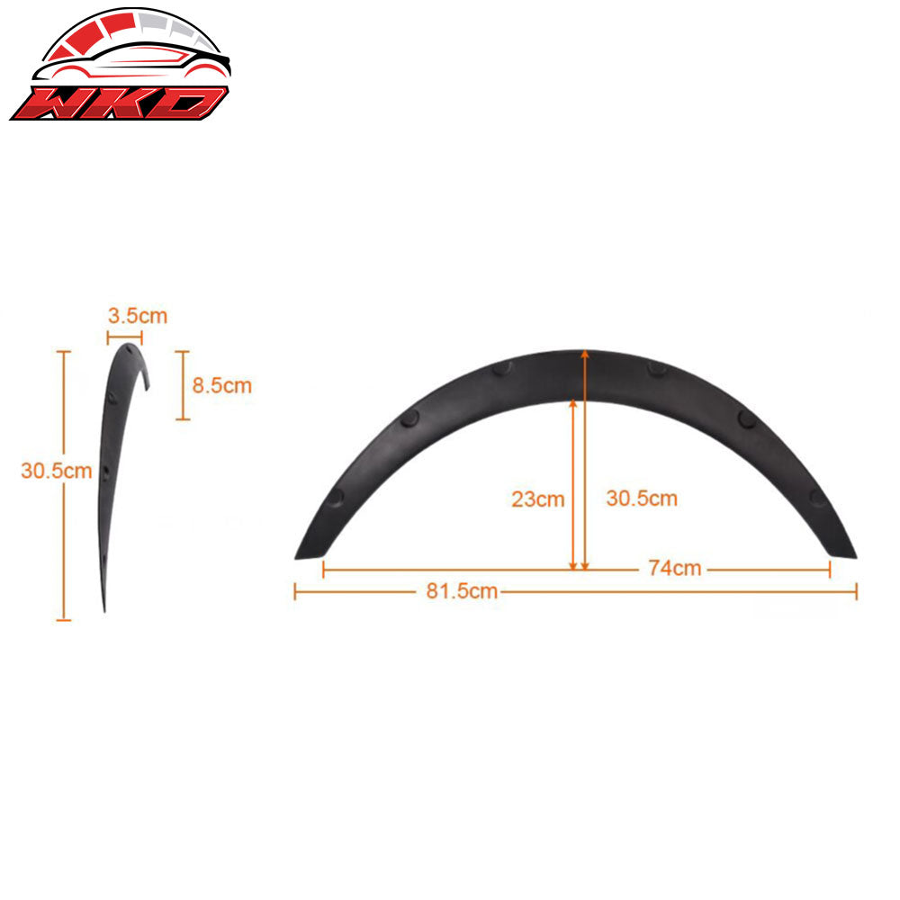 Ikon V2 Universal 50mm Thickness Front PU Fender Flares
